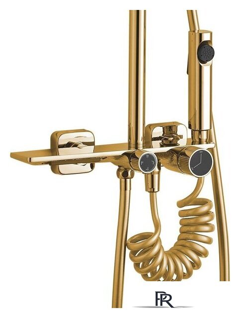 Душевая система  Rea Helix Gold REA-P6619 - Изображение №4 — Интернет-магазин ПроЗаказ