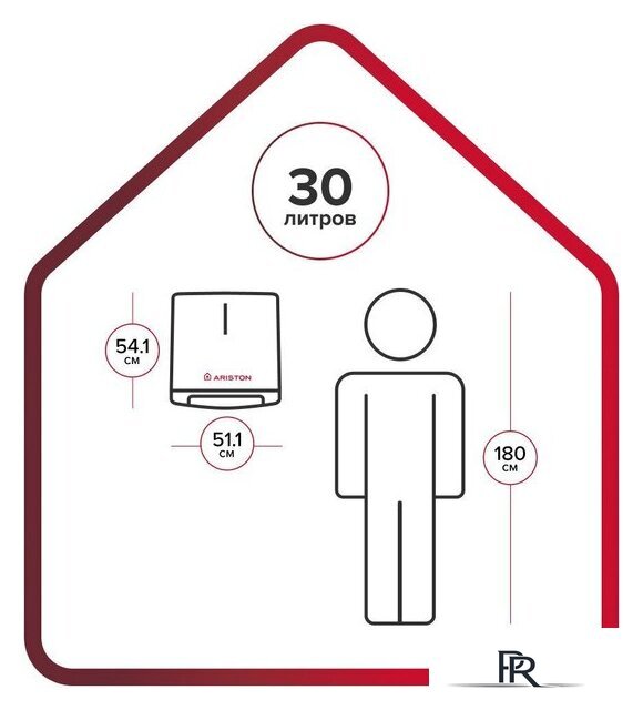 Накопительный электрический водонагреватель Ariston Velis Style R 30 - Изображение №6 — Интернет-магазин ПроЗаказ