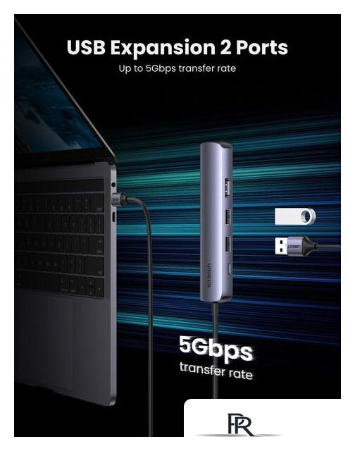 USB-хаб Ugreen CM418 10919 - Изображение №6 — Интернет-магазин ПроЗаказ
