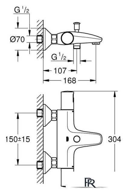Смеситель Grohe Precision Start 345982430 - Изображение №3 — Интернет-магазин ПроЗаказ