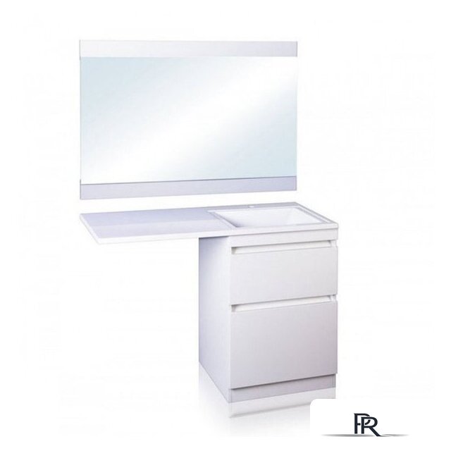  Style Line Тумба под умывальник Оптима 40 2 ящика Plus (напольная) - Изображение №2 — Интернет-магазин ПроЗаказ