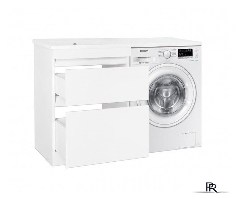  Style Line Тумба под умывальник Оптима 40 2 ящика Plus (напольная) - Изображение №4 — Интернет-магазин ПроЗаказ