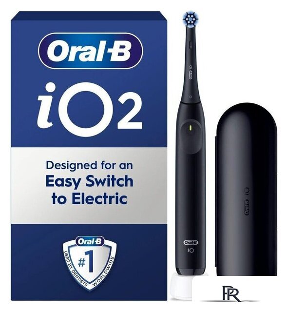 Электрическая зубная щетка Oral-B iO2 Electric Toothbrush with Travel Case (Night Black) - Изображение №1 — Интернет-магазин ПроЗаказ