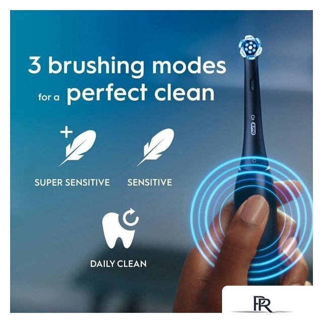 Электрическая зубная щетка Oral-B iO2 Electric Toothbrush with Travel Case (Night Black) - Изображение №8 — Интернет-магазин ПроЗаказ