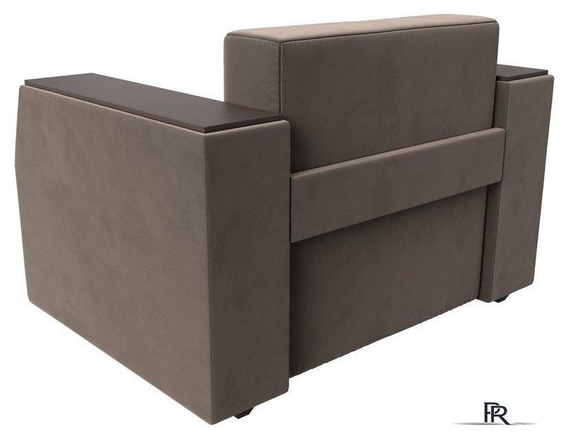 Кресло-кровать Лига диванов Атлантида 113839 (велюр коричневый) - Изображение №5 — Интернет-магазин ПроЗаказ