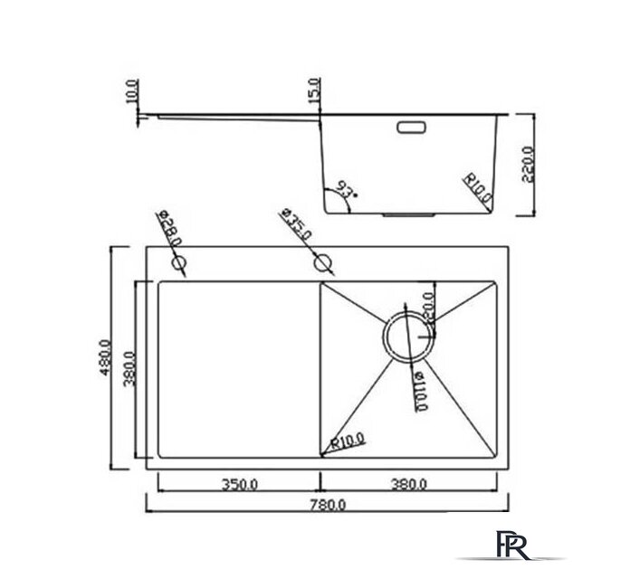 Кухонная мойка Roxen Vespa 560230-70R сатин (с коландером и дозатором) - Изображение №12 — Интернет-магазин ПроЗаказ