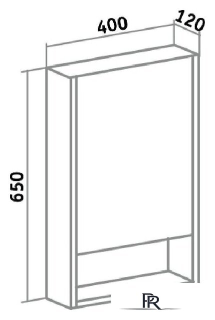  Runo Шкаф с зеркалом для ванной Микра 40 - Изображение №2 — Интернет-магазин ПроЗаказ