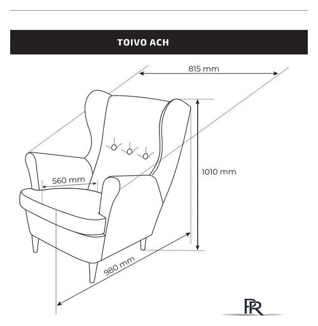 Интерьерное кресло Mio Tesoro Тойво (twist 09 burgundy) - Изображение №2 — Интернет-магазин ПроЗаказ