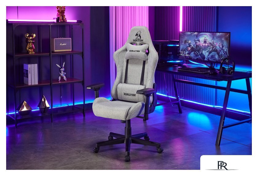 Игровое (геймерское) кресло Evolution Tactic Pro (серый) - Изображение №19 — Интернет-магазин ПроЗаказ