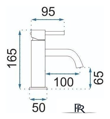 Смеситель Rea Lungo REA-B4520 (золотой) - Изображение №4 — Интернет-магазин ПроЗаказ