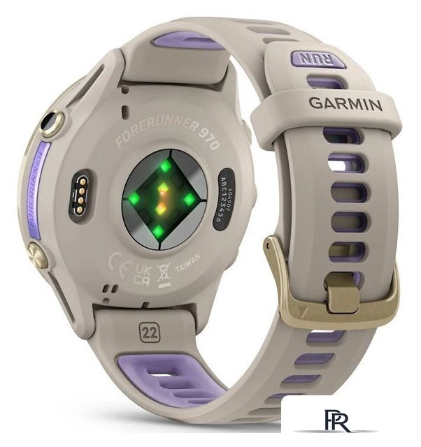 Умные часы Garmin Forerunner 970 47 мм (бежевый/фиолетовый) - Изображение №7 — Интернет-магазин ПроЗаказ