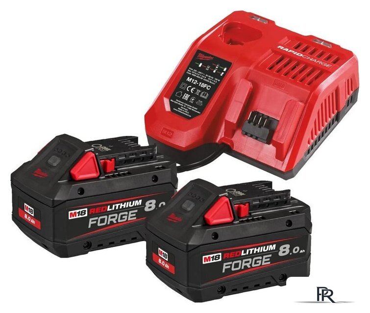 Аккумулятор с зарядным устройством Milwaukee M18FORGENRG-802 4933498612 (12-18В + 18В/8 Ач) - Изображение №1 — Интернет-магазин ПроЗаказ
