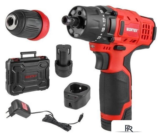 Дрель-шуруповерт Wortex LX BD 1215 Li Set 1326470 (с 2-мя АКБ, кейс) - Изображение №1 — Интернет-магазин ПроЗаказ