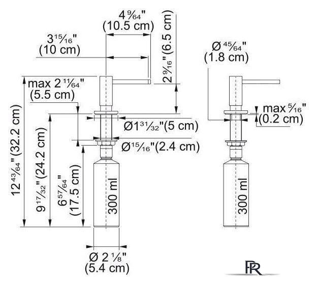 Дозатор для моющего средства Franke Active SM 119.0547.906 - Изображение №6 — Интернет-магазин ПроЗаказ