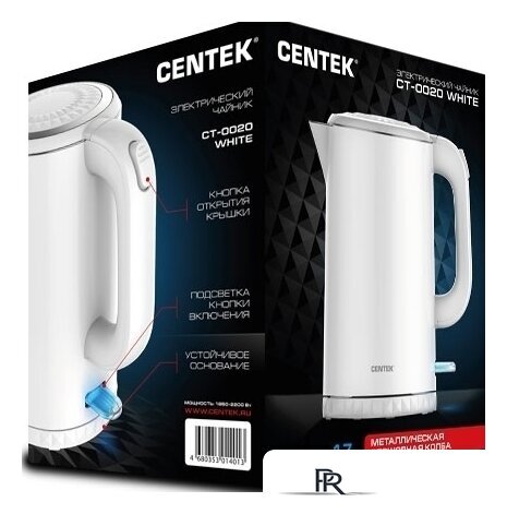 Электрический чайник CENTEK CT-0020 (белый) - Изображение №5 — Интернет-магазин ПроЗаказ