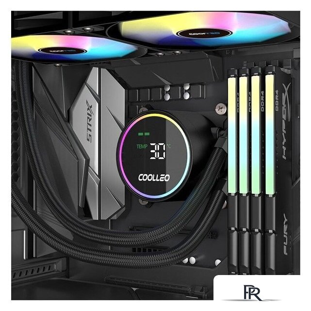 Система жидкостного охлаждения для процессора Coolleo Ice Fairy Dig 240 Lite (черный) - Изображение №4 — Интернет-магазин ПроЗаказ