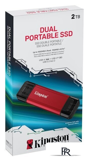 Внешний накопитель Kingston Dual Portable SSD SPSD/2TB - Изображение №4 — Интернет-магазин ПроЗаказ