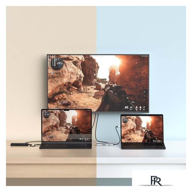 Док-станция Satechi USB-C Multiport Adapter 8K With Ethernet V3 ST-P8KED (черный) - Изображение №6 — Интернет-магазин ПроЗаказ