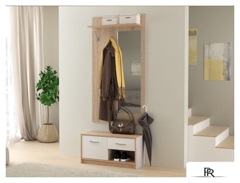 Тумба Империал Стелс 1д1ящ (дуб сонома-белый) - Изображение №2 — Интернет-магазин ПроЗаказ