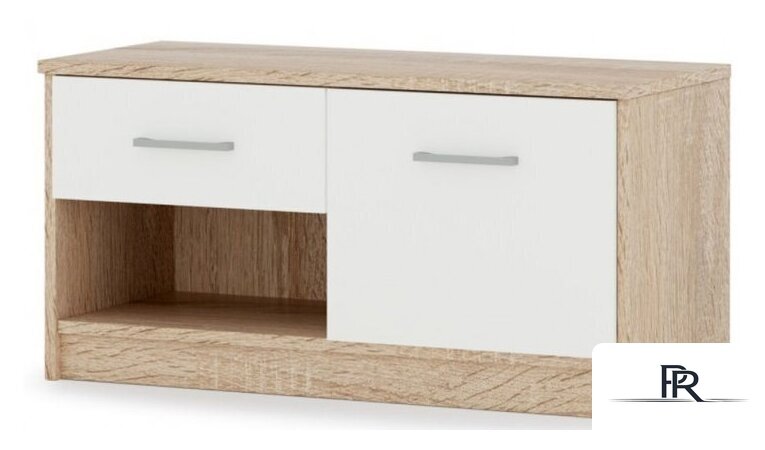 Тумба Империал Стелс 1д1ящ (дуб сонома-белый) - Изображение №1 — Интернет-магазин ПроЗаказ