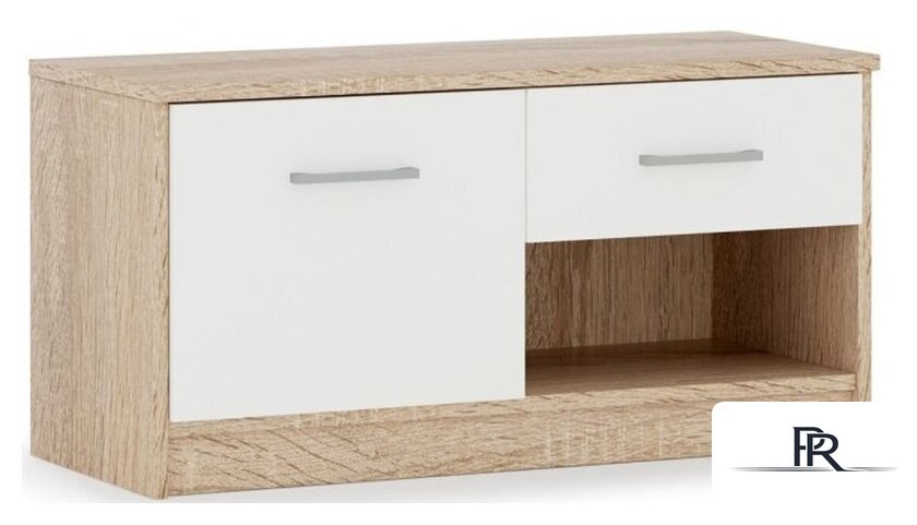 Тумба Империал Стелс 1д1ящ (дуб сонома-белый) - Изображение №4 — Интернет-магазин ПроЗаказ