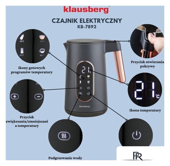 Электрический чайник Klausberg KB-7892 - Изображение №5 — Интернет-магазин ПроЗаказ