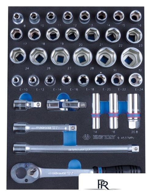 Универсальный набор инструментов King Tony 9-4537MRV (37 предметов) - Изображение №1 — Интернет-магазин ПроЗаказ