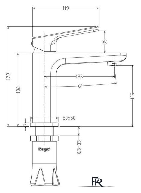 Смеситель Raglo R51.10.09 - Изображение №2 — Интернет-магазин ПроЗаказ