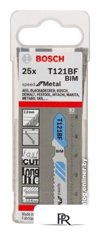 Набор пильных полотен Bosch T121BF 2608636703 (25 шт) - Изображение №1 — Интернет-магазин ПроЗаказ