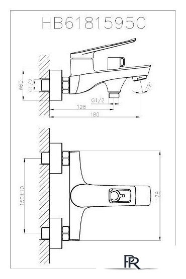 Смеситель Haiba HB60595 (хром) - Изображение №2 — Интернет-магазин ПроЗаказ