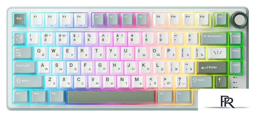 Клавиатура Royal Kludge R75 RGB Sky Cyan (RK Brown) - Изображение №1 — Интернет-магазин ПроЗаказ