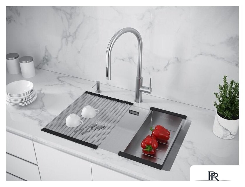 Кухонная мойка Paulmark Lumi LU74SK-WH - Изображение №4 — Интернет-магазин ПроЗаказ