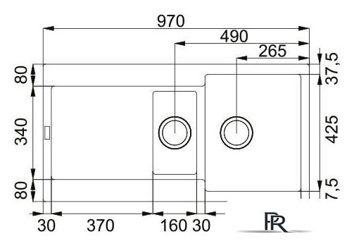 Кухонная мойка Franke Maris MRG 651-97 114.0675.994 (каменно-серый) - Изображение №2 — Интернет-магазин ПроЗаказ