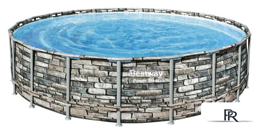 Каркасный бассейн Bestway Power Steel Камень 56883 (610x132) - Изображение №2 — Интернет-магазин ПроЗаказ
