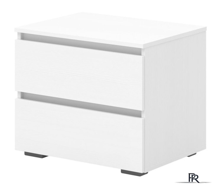 Тумба Кортекс-мебель Бари 60 2ш (белый/белый/белый) - Изображение №1 — Интернет-магазин ПроЗаказ