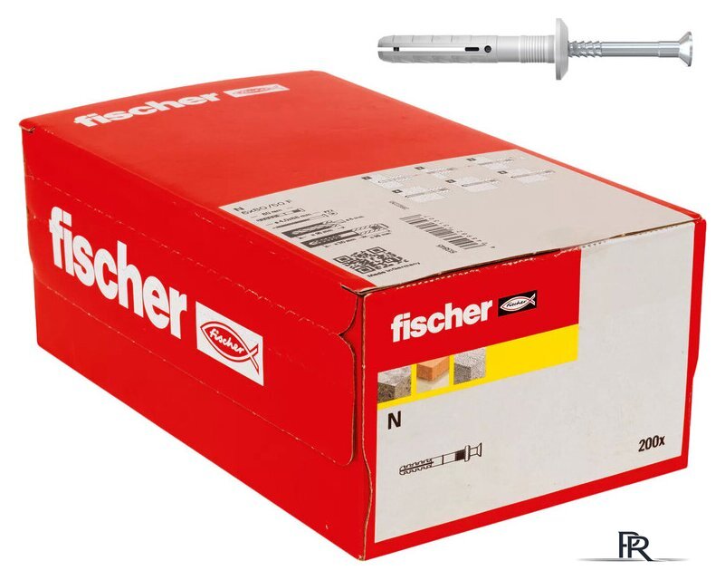 Дюбель-гвоздь Fischer N 6 x 40/7 P 514871 (200 шт) - Изображение №1 — Интернет-магазин ПроЗаказ