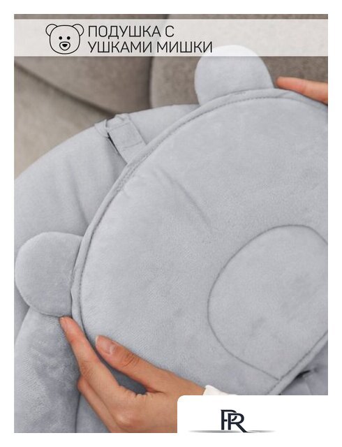 Шезлонг Amarobaby Teddy Swing AB24-22TED/11 (серый) - Изображение №24 — Интернет-магазин ПроЗаказ