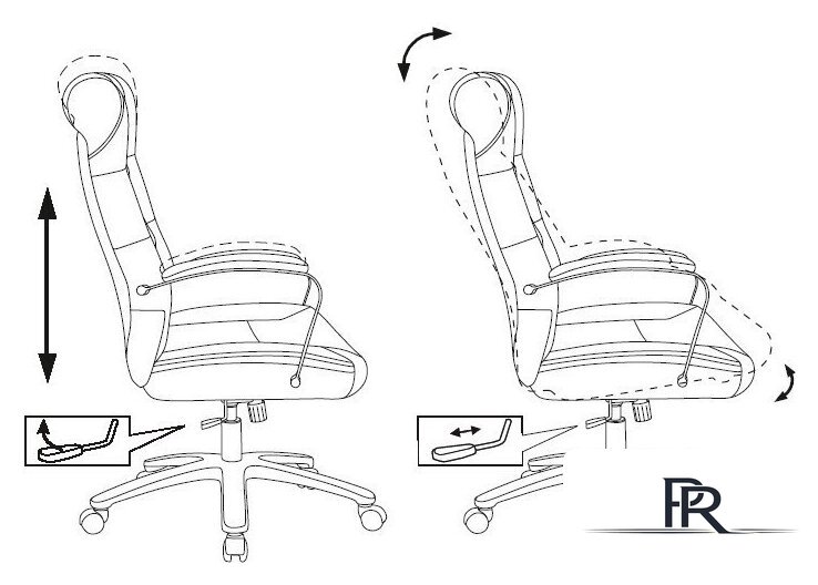 Офисное кресло Бюрократ T-9928SL Fabric (черный Italia Black/крестовина металл хром) - Изображение №10 — Интернет-магазин ПроЗаказ