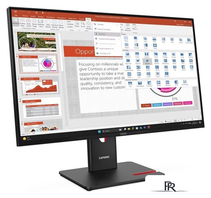 Монитор Lenovo ThinkVision T27-40 64A5MAT6EU - Изображение №2 — Интернет-магазин ПроЗаказ
