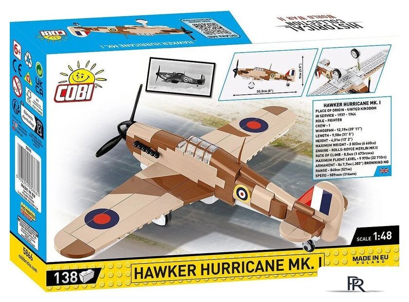 Конструктор Cobi Historical Collection WWII Hawker Hurricane Mk.I - Изображение №10 — Интернет-магазин ПроЗаказ