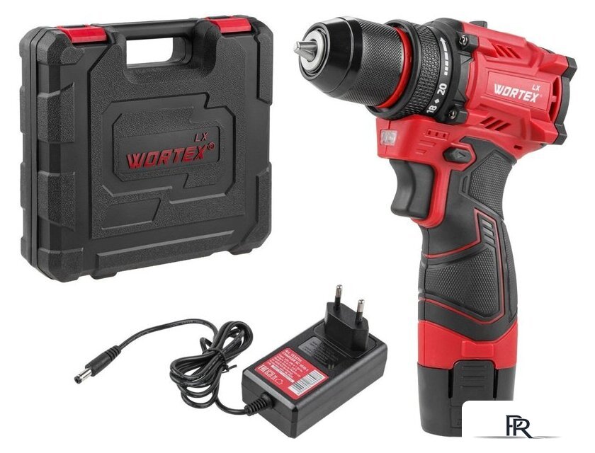 Дрель-шуруповерт Wortex LX BD 1215-1 Li 1333698 (с 1-им АКБ, кейс) - Изображение №1 — Интернет-магазин ПроЗаказ