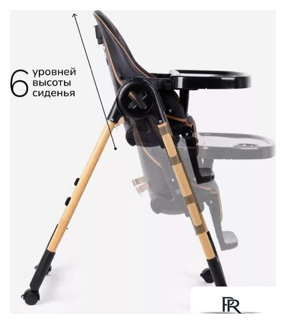 Высокий стульчик Amarobaby Elegant AB23-23EL/09 (черный) - Изображение №21 — Интернет-магазин ПроЗаказ