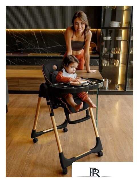 Высокий стульчик Amarobaby Elegant AB23-23EL/09 (черный) - Изображение №8 — Интернет-магазин ПроЗаказ