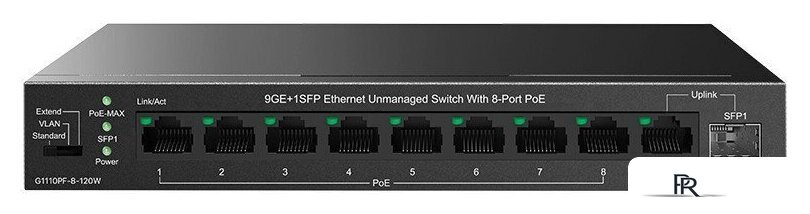 Неуправляемый коммутатор IP-COM G1110PF-8-120W - Изображение №1 — Интернет-магазин ПроЗаказ