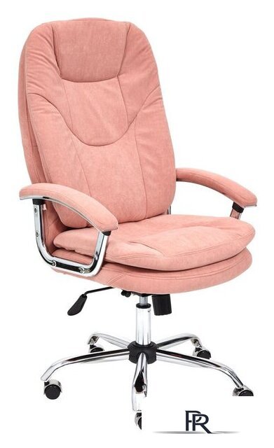 Офисное кресло TetChair Softy LUX (флок, розовый) - Изображение №1 — Интернет-магазин ПроЗаказ