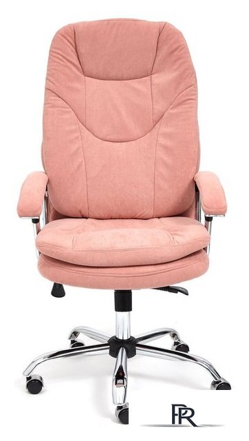 Офисное кресло TetChair Softy LUX (флок, розовый) - Изображение №2 — Интернет-магазин ПроЗаказ