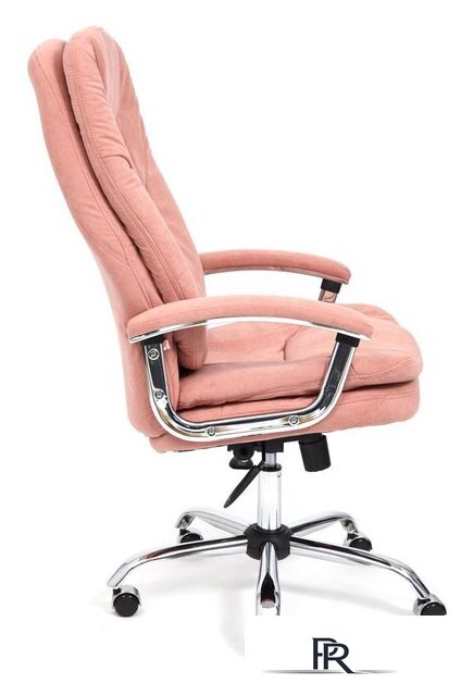 Офисное кресло TetChair Softy LUX (флок, розовый) - Изображение №7 — Интернет-магазин ПроЗаказ
