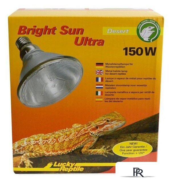 Тепловая лампа Lucky Reptile Bright Sun UV ULTRA пустыня BSUD-150 150 Вт - Изображение №1 — Интернет-магазин ПроЗаказ
