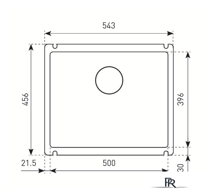 Кухонная мойка Zigmund & Shtain Integra 500 (топленое молоко) - Изображение №2 — Интернет-магазин ПроЗаказ