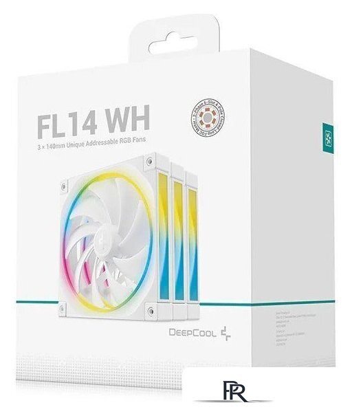 Комплект вентиляторов для корпуса DeepCool FL14 WH 3 IN 1 R-FL14-WHAPN3-G - Изображение №5 — Интернет-магазин ПроЗаказ